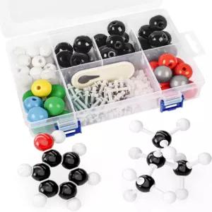 분자 모델 키트 124개 유기 화학 세트 수업용 원자 요소 구조 구축 교사 및 학생을 위한 오켐 과학 선물