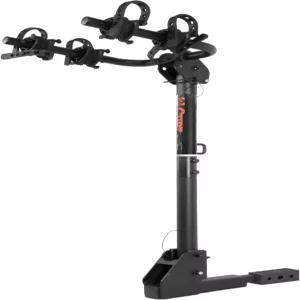 CURT 18029 트레일러 히치 자전거 랙 마운트 11/4인치 2인치 리시버 2대 카바이드 블랙 파우더 코트 장착