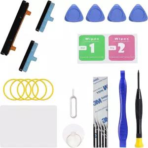 갤럭시 S9 및 플러스 수리 부품의 전원 켜기 볼륨 버튼 키 교체 툴킷블랙 포함