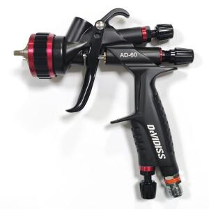 데비디스 AD-60 공압식 바니쉬 페인트 스프레이 건 고분무 저압 1.3mm 노즐 중력식