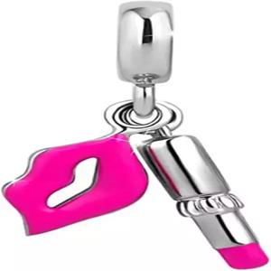 미포트 립스틱 키스 레드 핑크 립 코스메틱 댄글 참 판도라 팔찌 데이트 여성 여자친구 크리스마스 가족 딸