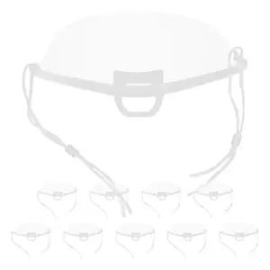 셰프 레스토랑 식품 산업을 위한 투명 페이셜 가드 코 마우스 커버 오피탁스 10개