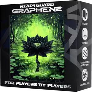 렐름 가드 그래핀 100ct 텍스처 매트 TCGMTG 아트 슬리브포레스트 블랙 로터스