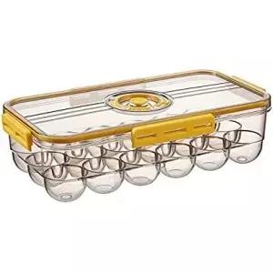 냉장고용 코튼컬러 달걀 홀더 18 냉장고 플라스틱 정리함 타이머용 뚜껑이 있는 냉장 보관용