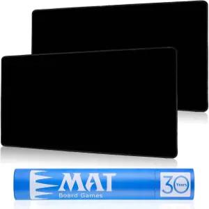 TCG 카드 게임용 비오 MTG 플레이 매트 게임플레이용 튜브 포함 2Pcs 블랙 스티치 유기오 매직 더 개더링24