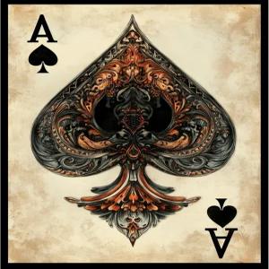 렐름가드 100ct 매트 TCGMTG 카드 아트 슬리브 에이스 오브 스페이드