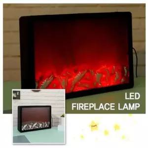 [데코] 패널형 무드등 30cm 불멍LED 모닥불 캠핑조명 벽난로