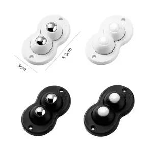 손수레바퀴 4개 휠 360 ° 회전 도르래 접착 캐스터 가구 수납장 쓰레기통 스틸 미니 바퀴