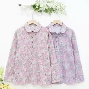 [그랜스타일] 할머니옷 면 페이즐리꽃티셔츠 신서원 70대80대90대생신선물 엄마일상복 노인 요양원A6