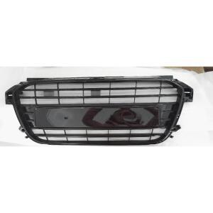 아우디 호환 A1 8X 20112015용 호환 S1 스타일 그릴 메쉬 교체 부품 전면 광택 유광 블랙 레이싱 튜닝 호환