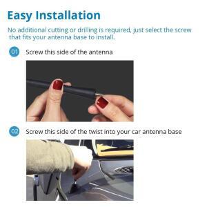 푸조 호환 308 SW 자동차 차량용용 호환 9 11 16인치 범용 호환 스테레오 라디오 신호 안테나 알파 로메오