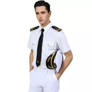 선장 제복 해군제복 장교 코스프레 해군군복 군복 정장 사진 졸업 선원 캡틴 액세서리 세트