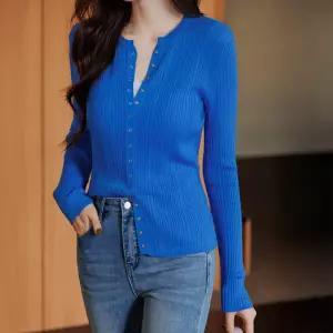 [시크폭스] 라아 버튼 슬림 골지 가디건_61TS1545