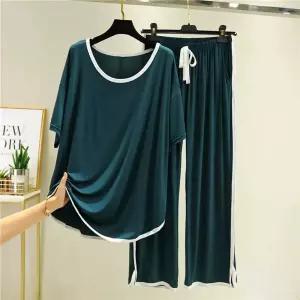 오아브로드 잠옷 77사이즈 세트 모달 냉감 집에서 냉장고 입는 빅사이즈