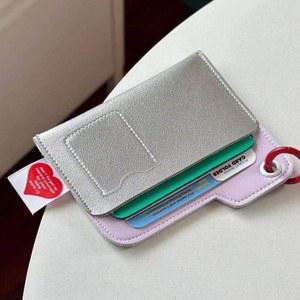 여권 지갑 케이스 컴퓨터 컬러 매칭 파우치 파우더 실버