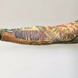 타투 팔토시 자외선차단 긴팔 쿨토시 해골 문신 팔 커버