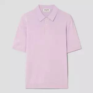 [롯데백화점]로가디스 레이온 혼방 레귤러 핏 반소매 칼라넥 스웨터 - 핑크 RY6351P51X