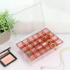 주얼리수납 귀걸이 반지 팔찌 보관함 2단 뚜껑형 정리함 케이스