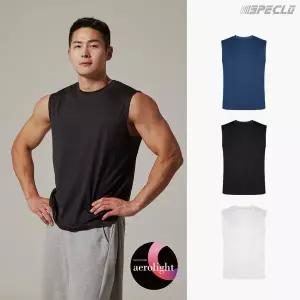 [스페클로]흡습속건 플랜 경량 기능성 머슬핏 헬스 나시티 2종세트