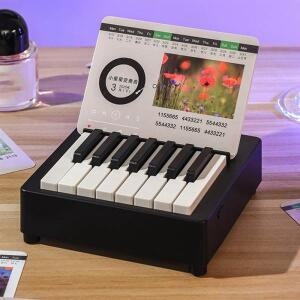 A96K-미니 피아노 달력 세계 유명 음악 하이 엔드 데스크탑 장식 연주 깜짝 선물