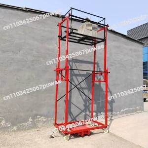 5-6M 전동 리프팅 스캐폴드 완전 자동 접이식 등반 플랫폼 소형 화물 엘리베이터 호이스트 (건설 유지보수