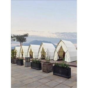 글램핑 텐트 캠핑장 하우스 3x3 6X4m 낚시 방갈로 300x210x210cm 장박