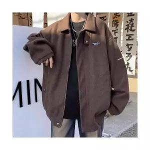 남자 하프 코트 모직 칼라 재킷 봄가을 빈티지 원픽3