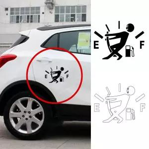 차량용 주유구 코믹 스티커 FjX4+5HkJ