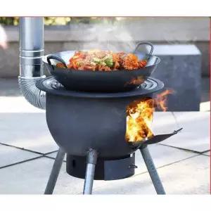 바베큐 가마솥 소형 장작 화목난로 무쇠 야외 화롯대