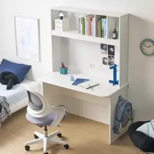 E0자재 HM2212 오픈 책장 범퍼 엣지 초등학생 책상 세트 1200