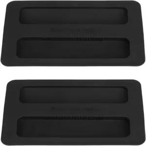 2Pcs 블랙 토스터기 상단 커버 실리콘 뚜껑 샌드위치 기계 부품 액세서리 1.2cm