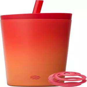 블렌더보틀 셰이커 2-in-1 텀블러 - 스테인리스 스틸 24온스. 레드/오렌지(열파)(아마존)