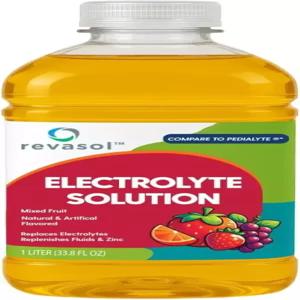 레바솔 전해질 음료 용액 나트륨 아연 및 칼륨이 함유된 수화 수분 보충 혼합 과일 맛 1팩 1리터