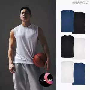 [스페클로]남성 흡습속건 플랜 기능성 머슬핏나시티 헬스 운동복 2종세트_P419286204