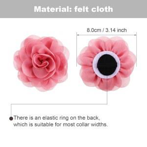 레이누오센 20개 멀티 고양이 가능한 암컷 대형 매력 나비 넥타이 조절 작은 강아지 플로럴 그루밍 컬러 액세서리용 반려동물 목걸이 칼라 슬라이더 중형