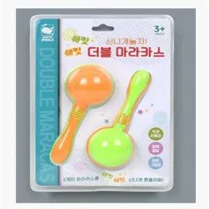 마카라스 마라카스 완구 흔드는 악기 놀이 리듬감 소근육 15.7cm 더블