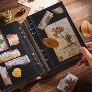 가죽 사진 앨범 DIY 수제 스크랩북 어드벤처 북 레트로 크라프트 기념일 웨딩 방명록 추억 선물 장식
