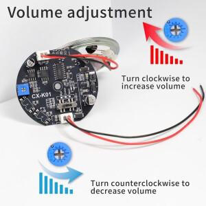 6-35V 자동차 시동 음성 맞춤형 스피커 호환 프롬프터 USB DC 어댑터 사운드 알람 후진 사이렌 버저 비프