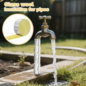 10m 자가 접착식 파이프 절연 테이프 HVAC 덕트 씰 랩 물 겨울 에어컨 RV 및 가정용 열 보호