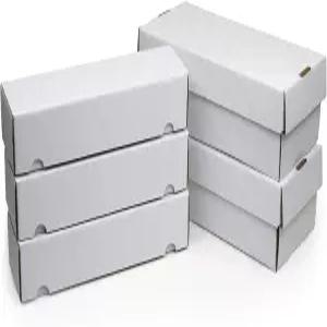 BCW 800ct 트레이딩 카드 보관함 - 3팩 신발 상자 콤보 2팩 스포츠 포켓몬 및 MTG 카드를 위한 내구성 있는