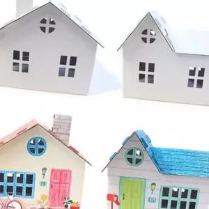 (다올)예꾸하우스 유아종이집 (5명용) 굴뚝 무