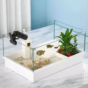 거북이 집 어항 쉼터 오픈형 하우스 수조 수조관 놀이터