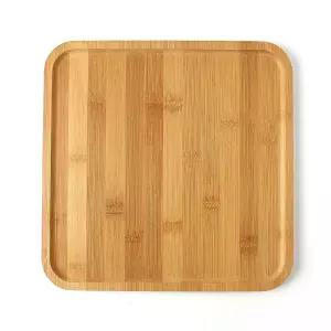 나무쟁반 우드쟁반 쿠킹홈 주방 대나무 사각 우드트레이 (30cm)
