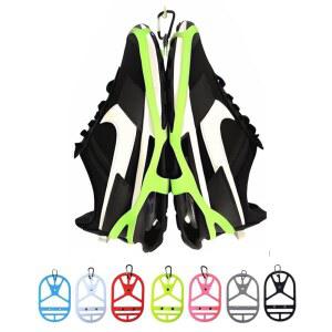 클립 행거가 있는 백팩용 옐로우 실용적이고 어둠 야외 빛나는 홀스터 카라비너가 스니커즈 볼링 네온 편리함 여행 속에서 클리트 바구니 스포츠용 축구 홀더 신발