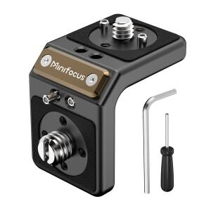 미니 L자형 마운트 플레이트 ARRI가 포함된 직각 장착 브래킷 90 ° 무선 송신기용 앵글 비디오 리그 어댑