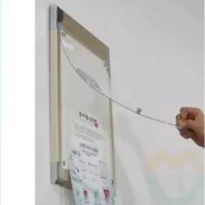 굿마켓 웨이팅 메뉴판꽂이 A3 크롬도금 이벤트보드 스탠드보드 포스터거치대 홍보물꽂이 스탠드배너