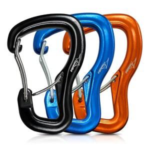 TRAVEL BIRD 튼튼한 카라비너 강아지 이중 알루미늄 3개 후크 해먹 D링 목줄 799 7KG 1700파운드 캠핑 도어 모양의 클립용 키체인 배낭여행 하이킹 8KN 클립 초경량