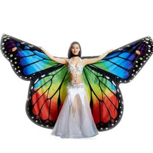 나비 날개 밸리댄스 의상 댄스 무지개 공연 밸리 무대 소품