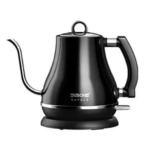 키친아트 고품격 라팔 드립포트 블랙 1.2L 레트로 핸드드립포트 커피포트 무선포트 무선주전자 전기주전자