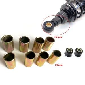4pcs 범용 바이크 오토바이 전자 자전거 10MM 후면 충격 흡수기 슬리브 버퍼 고무 링 부싱 고정 부품